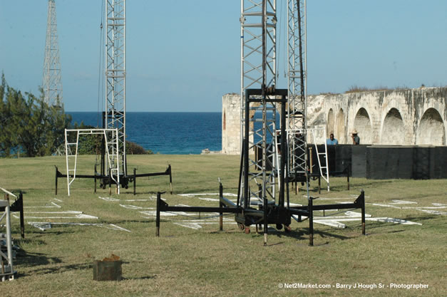 TurnKey Production's Office & Aqueduct Venue Under Construction - Tuesday, January 16th - 10th Anniversary - Air Jamaica Jazz & Blues Festival 2007 - The Art of Music - Tuesday, January 23 - Saturday, January 27, 2007, The Aqueduct on Rose Hall, Montego Bay, Jamaica - Negril Travel Guide, Negril Jamaica WI - http://www.negriltravelguide.com - info@negriltravelguide.com...!