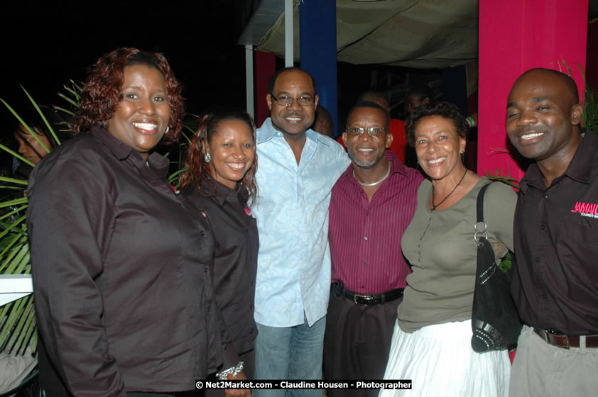 Minister of Tourism, Hon. Edmund Bartlett, and Director of Tourism, Basil Smith at the Air Jamaica Jazz and Blues Festival 2008 The Art of Music - Saturday, January 26, 2008 - Air Jamaica Jazz & Blues 2008 The Art of Music venue at the Aqaueduct on Rose Hall Resort & Counrty Club, Montego Bay, St. James, Jamaica W.I. - Thursday, January 24 - Saturday, January 26, 2008 - Photographs by Net2Market.com - Claudine Housen & Barry J. Hough Sr, Photographers - Negril Travel Guide, Negril Jamaica WI - http://www.negriltravelguide.com - info@negriltravelguide.com...!