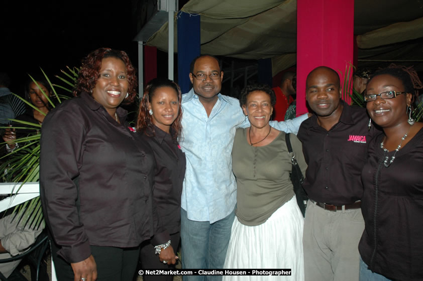 Minister of Tourism, Hon. Edmund Bartlett, and Director of Tourism, Basil Smith at the Air Jamaica Jazz and Blues Festival 2008 The Art of Music - Saturday, January 26, 2008 - Air Jamaica Jazz & Blues 2008 The Art of Music venue at the Aqaueduct on Rose Hall Resort & Counrty Club, Montego Bay, St. James, Jamaica W.I. - Thursday, January 24 - Saturday, January 26, 2008 - Photographs by Net2Market.com - Claudine Housen & Barry J. Hough Sr, Photographers - Negril Travel Guide, Negril Jamaica WI - http://www.negriltravelguide.com - info@negriltravelguide.com...!