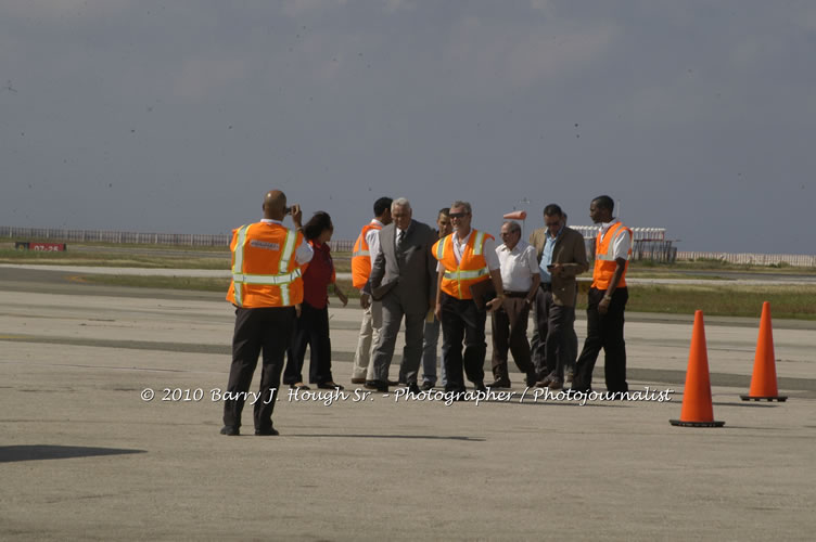 Jamaica Air Shuttle Launch @ MBJ Airports Limited, Wednesday, January 20, 2010, Sangster International Airport, Montego Bay, St. James, Jamaica W.I. - Photographs by Net2Market.com - Barry J. Hough Sr, Photographer/Photojournalist - The Negril Travel Guide - Negril's and Jamaica's Number One Concert Photography Web Site with over 40,000 Jamaican Concert photographs Published -  Negril Travel Guide, Negril Jamaica WI - http://www.negriltravelguide.com - info@negriltravelguide.com...!