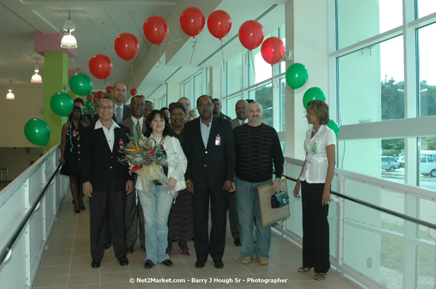 Minister of Tourism, Hon. Edmund Bartlett - Director of Tourism, Basil Smith, and Mayor of Montego Bay, Councillor Charles Sinclair Launch of Winter Tourism Season at Sangster International Airport, Saturday, December 15, 2007 - Sangster International Airport - MBJ Airports Limited, Montego Bay, Jamaica W.I. - Photographs by Net2Market.com - Barry J. Hough Sr, Photographer - Negril Travel Guide, Negril Jamaica WI - http://www.negriltravelguide.com - info@negriltravelguide.com...!