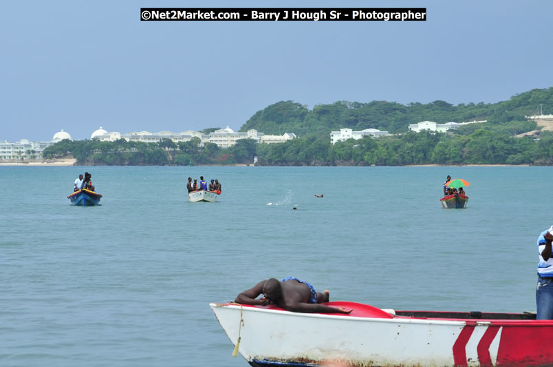 Lucea Cross the Harbour @ Lucea Car Park - All Day Event - Cross the Harbour Swim, Boat Rides, and Entertainment for the Family - Concert Featuring: Bushman, George Nooksl, Little Hero, Bushi One String, Dog Rice and many local Artists - Friday, August 1, 2008 - Lucea, Hanover Jamaica - Photographs by Net2Market.com - Barry J. Hough Sr. Photojournalist/Photograper - Photographs taken with a Nikon D300 - Negril Travel Guide, Negril Jamaica WI - http://www.negriltravelguide.com - info@negriltravelguide.com...!