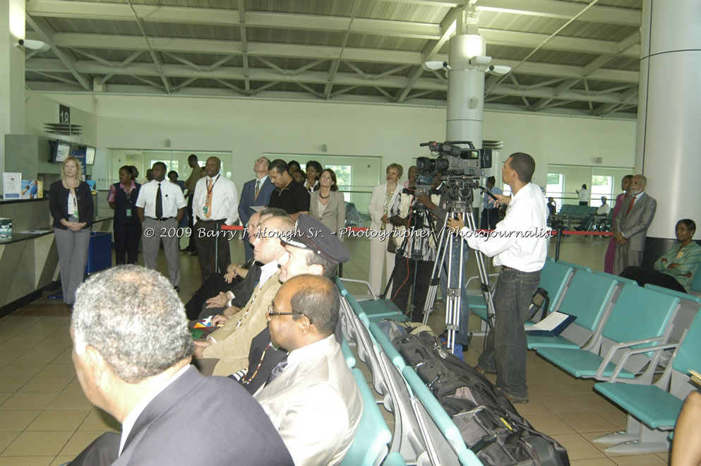  British Airways Inaugurates New Scheduled Service from London Gatwick Airport to Sangster International Airport, Montego Bay, Jamaica, Thursday, October 29, 2009 - Photographs by Barry J. Hough Sr. Photojournalist/Photograper - Photographs taken with a Nikon D70, D100, or D300 - Negril Travel Guide, Negril Jamaica WI - http://www.negriltravelguide.com - info@negriltravelguide.com...!