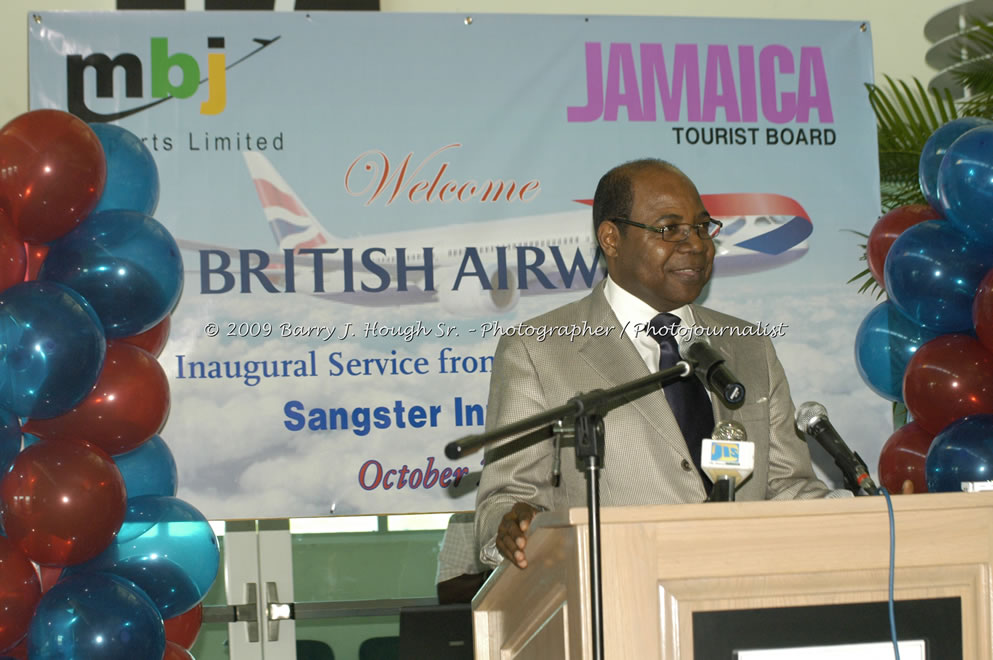  British Airways Inaugurates New Scheduled Service from London Gatwick Airport to Sangster International Airport, Montego Bay, Jamaica, Thursday, October 29, 2009 - Photographs by Barry J. Hough Sr. Photojournalist/Photograper - Photographs taken with a Nikon D70, D100, or D300 - Negril Travel Guide, Negril Jamaica WI - http://www.negriltravelguide.com - info@negriltravelguide.com...!