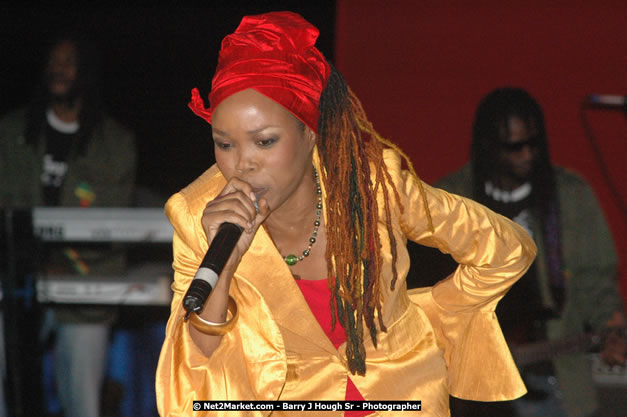 Queen Ifrica at Tru-Juice Rebel Salute 2008 - The 15th staging of Tru-Juice Rebel Salute, Saturday, January 12, 2008, Port Kaiser Sports Club, St. Elizabeth, Jamaica W.I. - Photographs by Net2Market.com - Barry J. Hough Sr, Photographer - Negril Travel Guide, Negril Jamaica WI - http://www.negriltravelguide.com - info@negriltravelguide.com...!