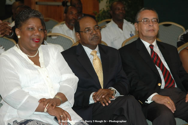 Red Cap Porters Awards - Minister of Tourism, Hon. Edmund Bartlett - Director of Tourism, Basil Smith - Friday, December 14, 2007 - Holiday Inn Sunspree, Montego Bay, Jamaica W.I. - Photographs by Net2Market.com - Barry J. Hough Sr, Photographer - Negril Travel Guide, Negril Jamaica WI - http://www.negriltravelguide.com - info@negriltravelguide.com...!