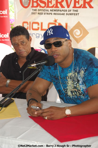 LL Cool J - Shaggy - Press Conference @ Richmond Hill Inn, Montego Bay - Red Stripe Reggae Sumfest at Catherine Hall, Montego Bay, St James, Jamaica W.I. - Negril Travel Guide.com, Negril Jamaica WI - http://www.negriltravelguide.com - info@negriltravelguide.com...!