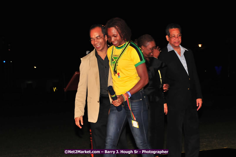 Jamaica's Athletes Celebration - Western Olympics Sports Gala & Trelawny Homecoming - Wednesday, October 8, 2008 - Photographs by Net2Market.com - Barry J. Hough Sr. Photojournalist/Photograper - Photographs taken with a Nikon D300 - Negril Travel Guide, Negril Jamaica WI - http://www.negriltravelguide.com - info@negriltravelguide.com...!